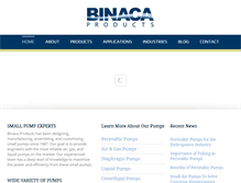 Tablet Screenshot of binacaproducts.com